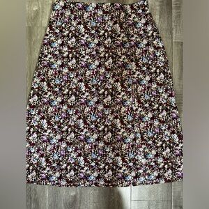 FLORAL SHIEN SKIRT